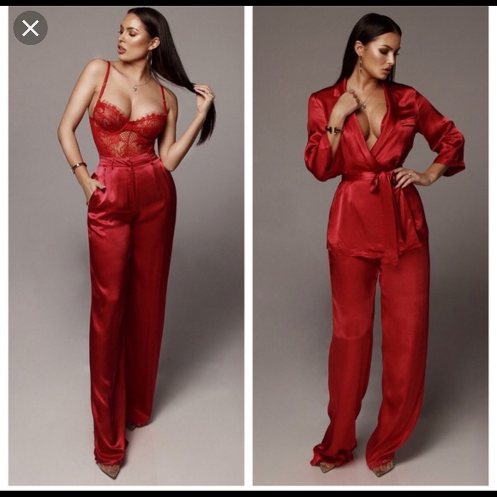 I S O JLUXLABEL Anne silk Pants